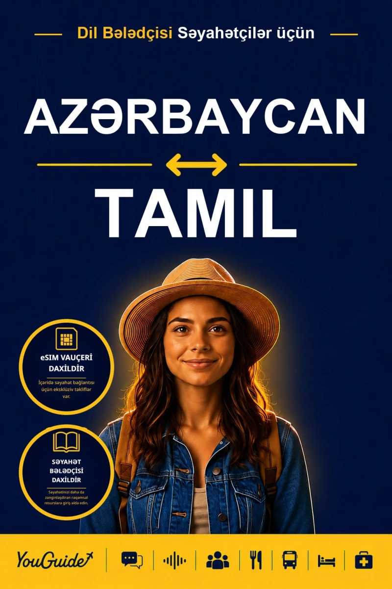 Portada: The Language Guide for Travelers - Azerbaijani to Tamil