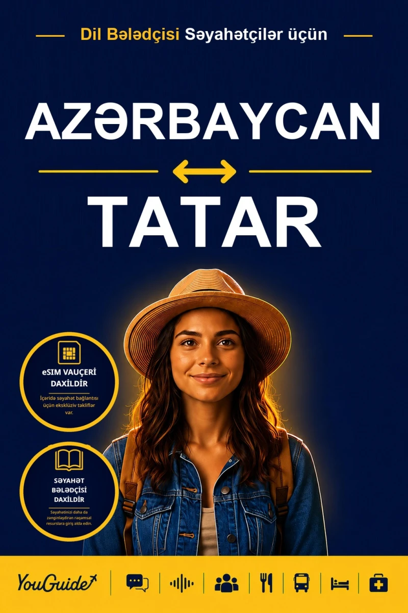 Portada: The Language Guide for Travelers - Azerbaijani to Tatar