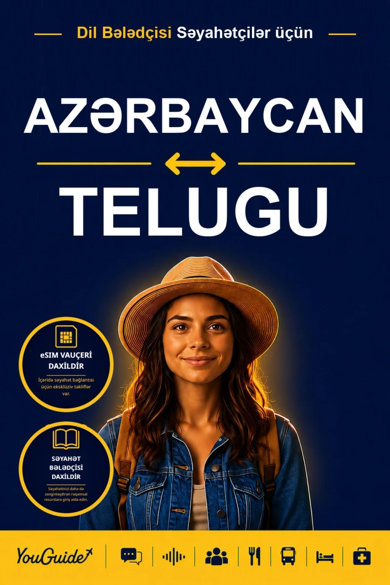 Portada: The Language Guide for Travelers - Azerbaijani to Telugu