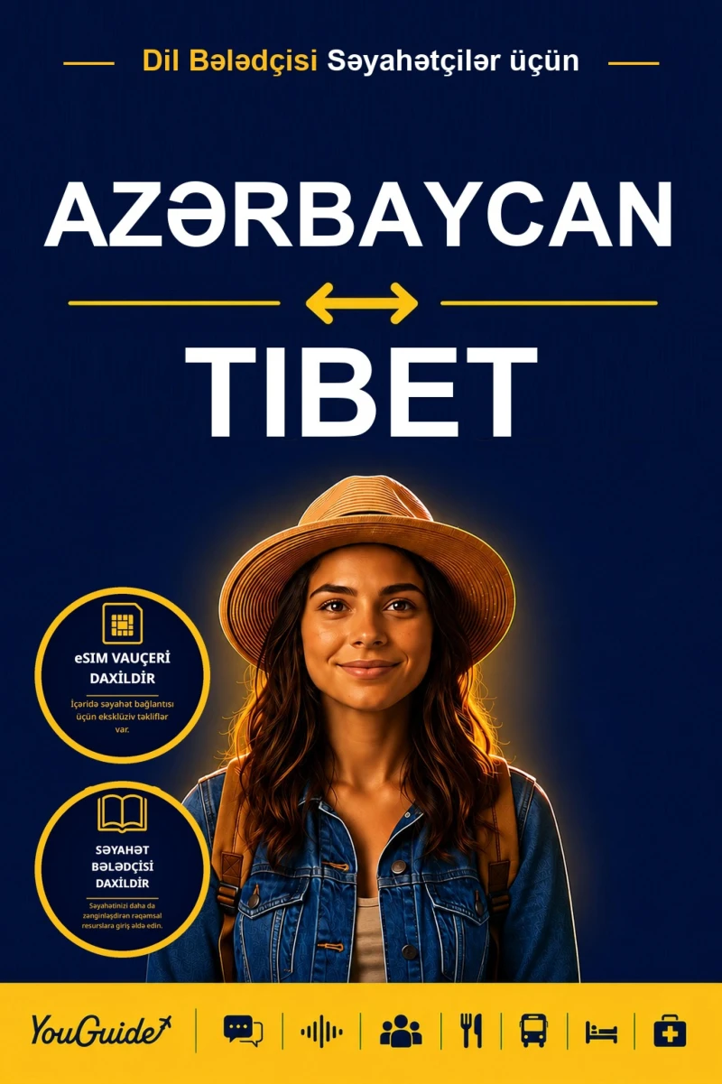 Portada: The Language Guide for Travelers - Azerbaijani to Tibetan