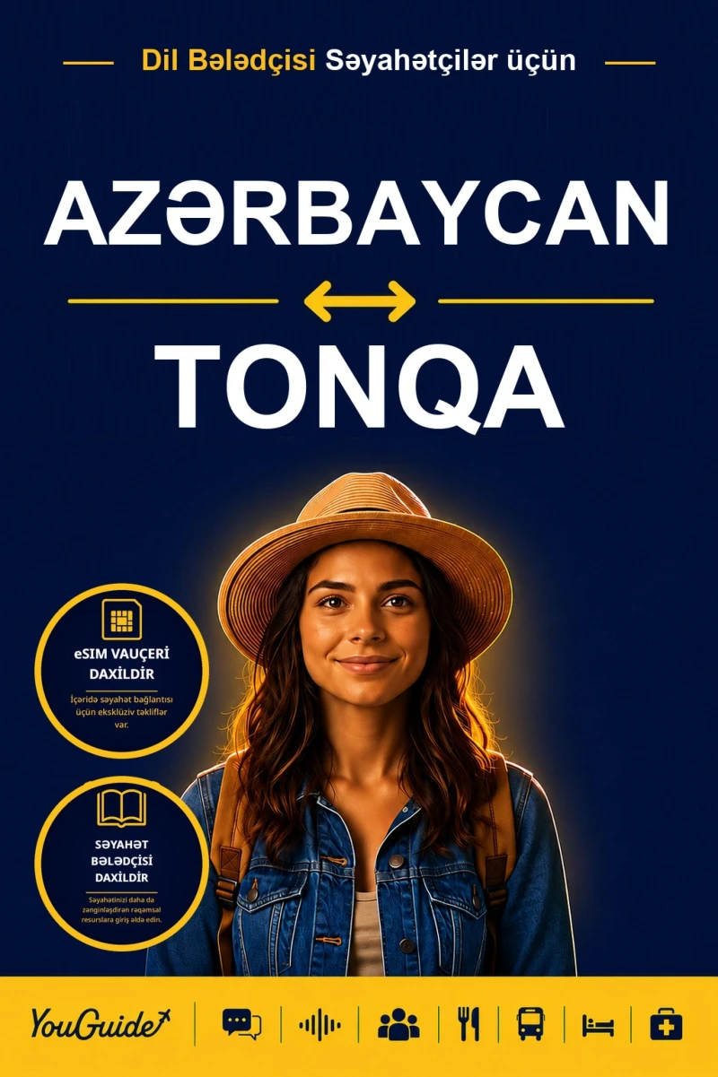 Portada: The Language Guide for Travelers - Azerbaijani to Tongan