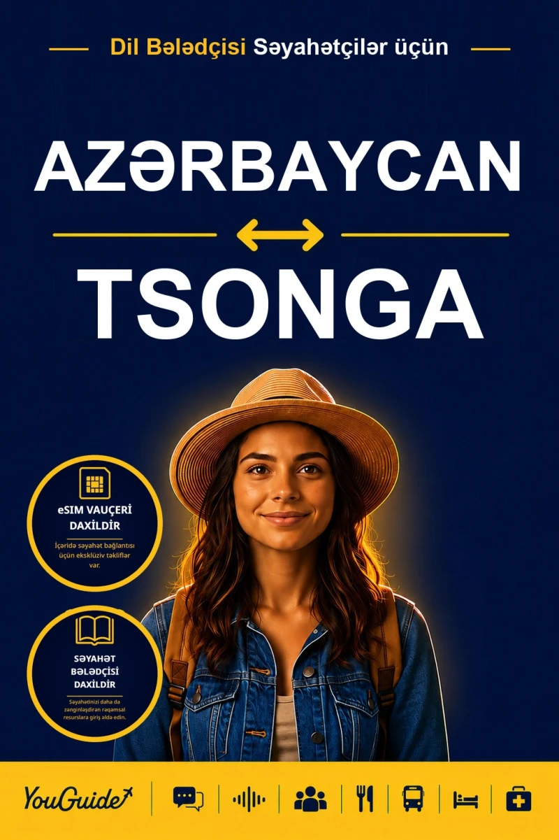 Portada: The Language Guide for Travelers - Azerbaijani to Tsonga