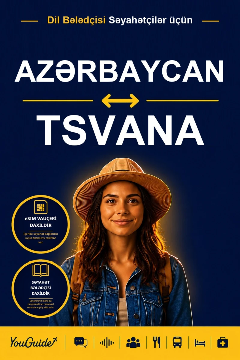 Portada: The Language Guide for Travelers - Azerbaijani to Tswana