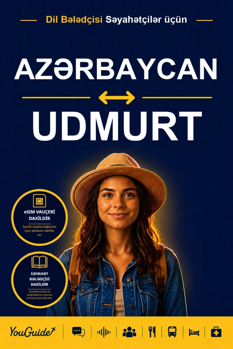 Portada: The Language Guide for Travelers - Azerbaijani to Udmurt