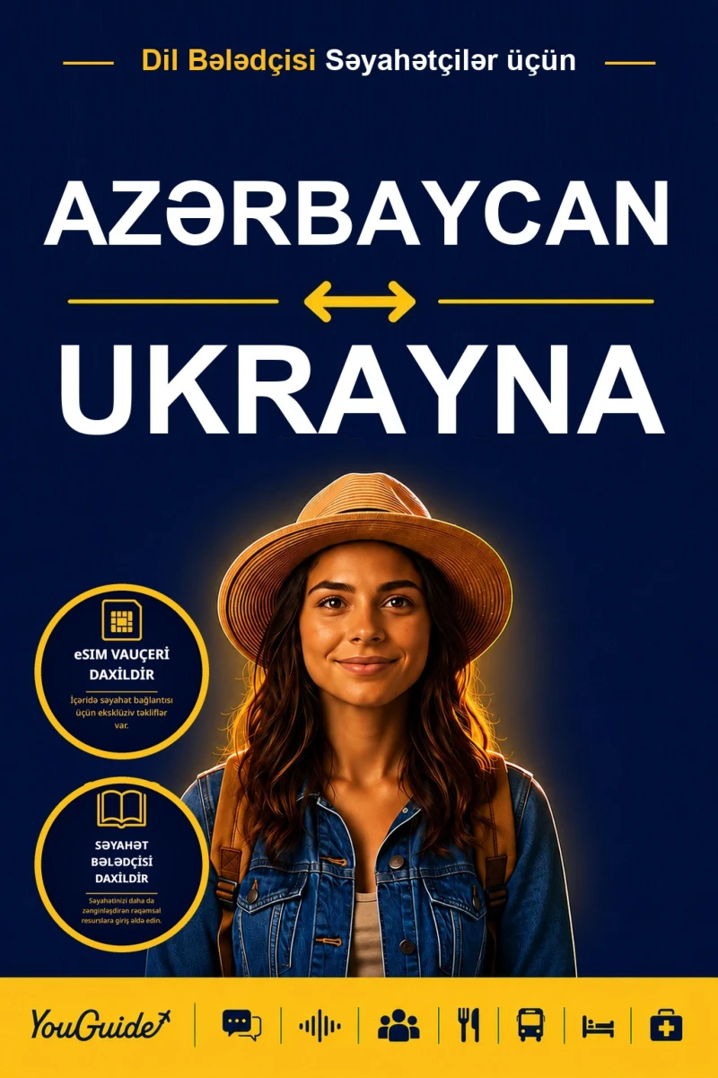 Portada: The Language Guide for Travelers - Azerbaijani to Ukrainian