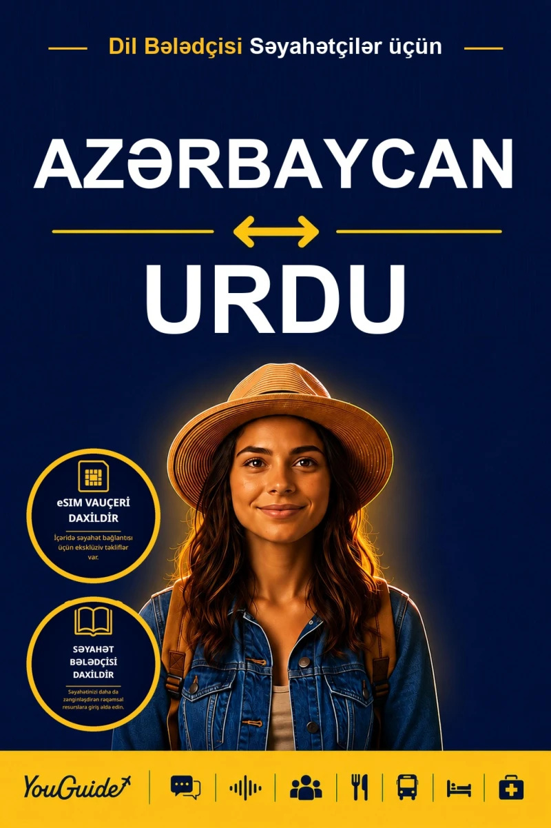 Portada: The Language Guide for Travelers - Azerbaijani to Urdu
