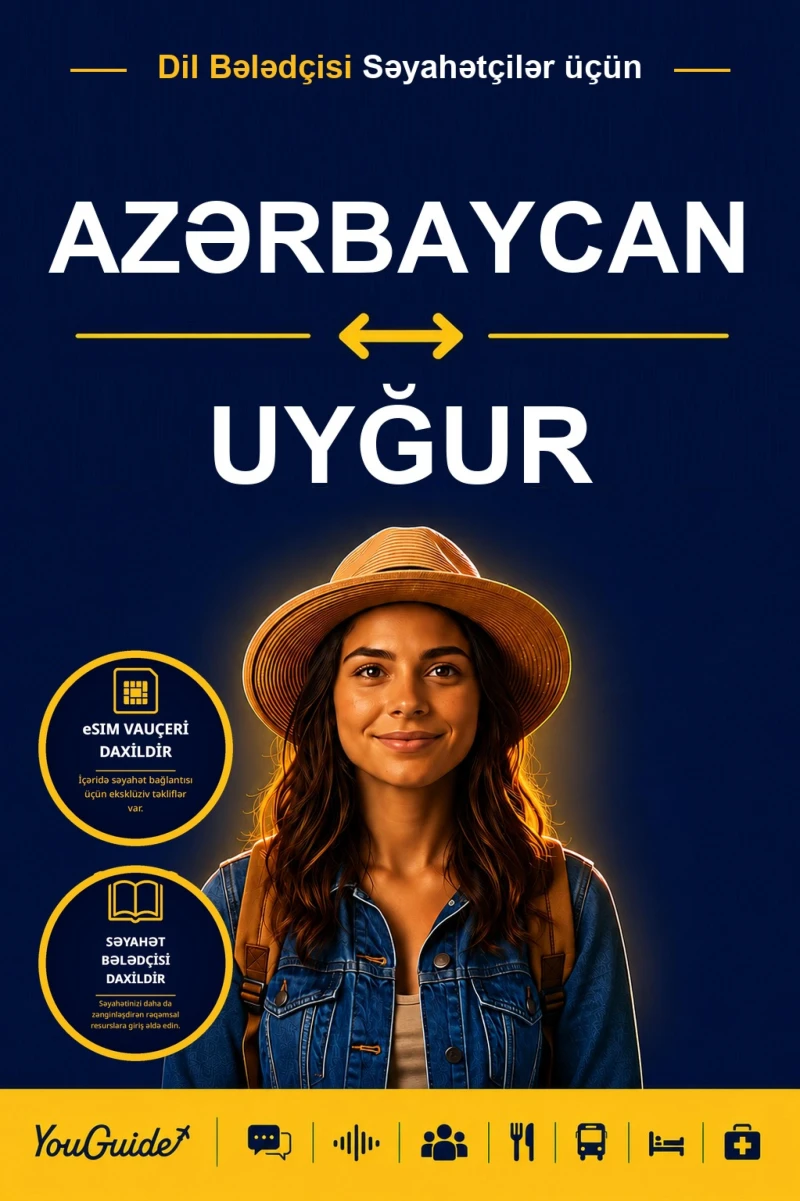 Portada: The Language Guide for Travelers - Azerbaijani to Uyghur