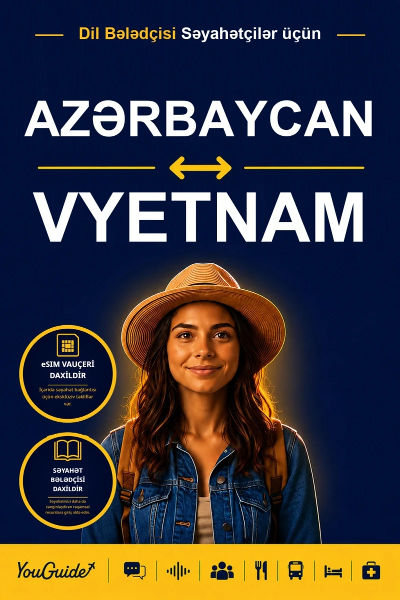 Portada: The Language Guide for Travelers - Azerbaijani to Vietnamese