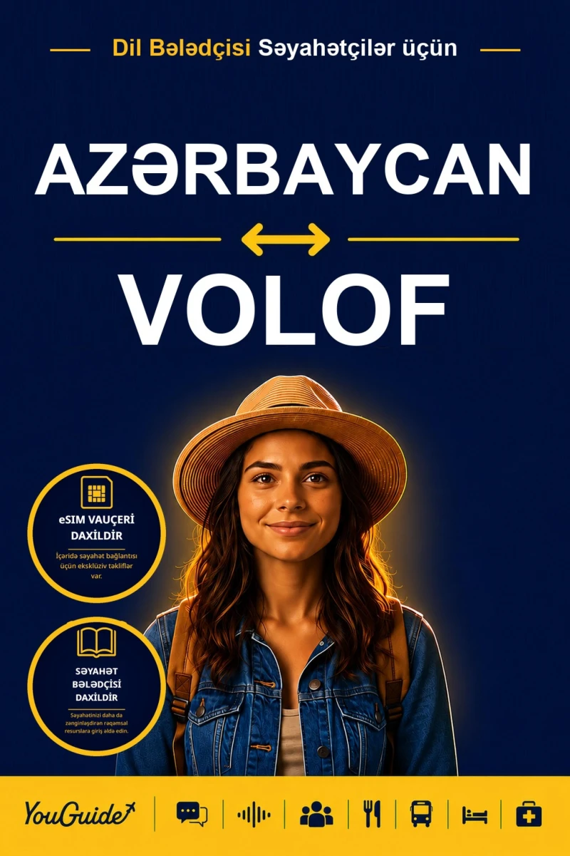 Portada: The Language Guide for Travelers - Azerbaijani to Wolof