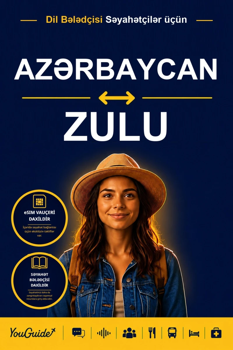 Portada: The Language Guide for Travelers - Azerbaijani to Zulu