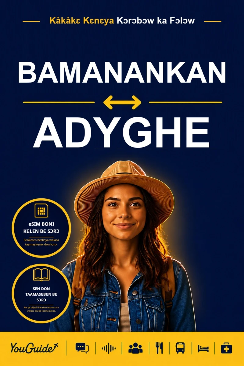 Portada: The Language Guide for Travelers - Bambara to Adyghe