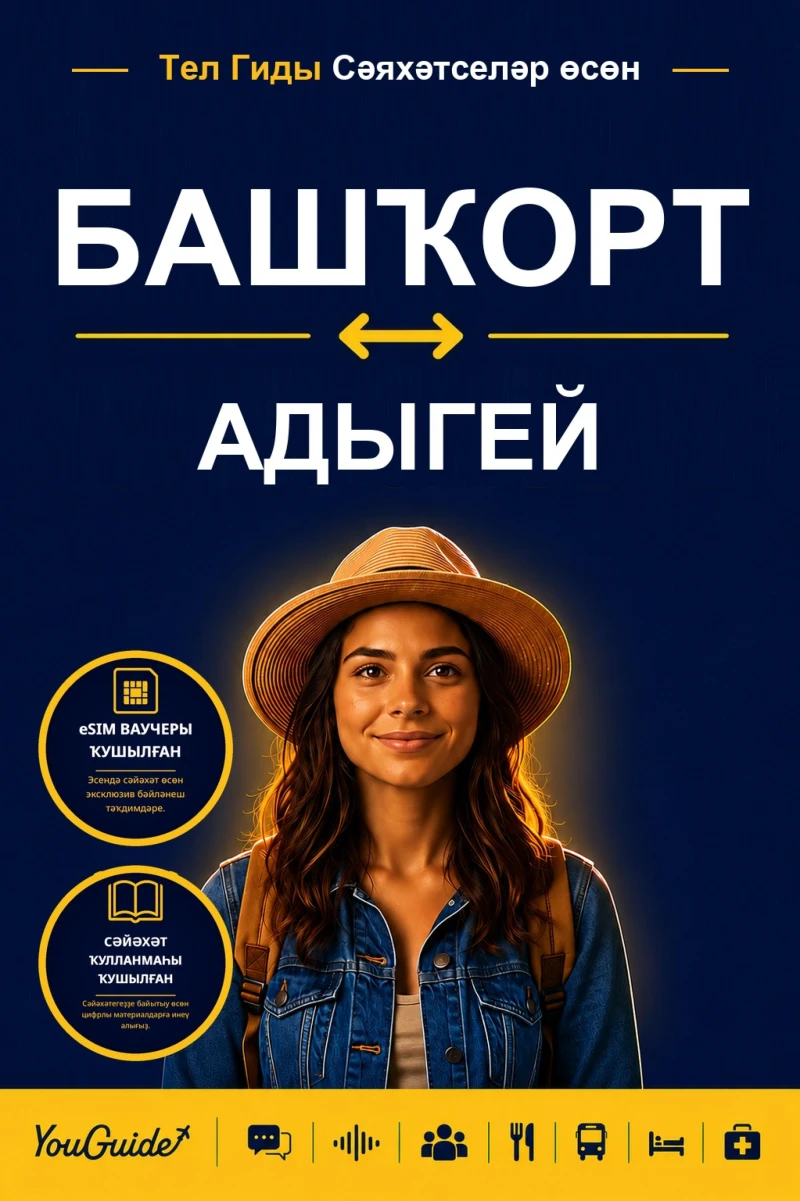 Portada: The Language Guide for Travelers - Bashkir to Adyghe