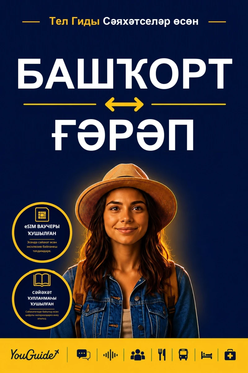 Portada: The Language Guide for Travelers - Bashkir to Arabic