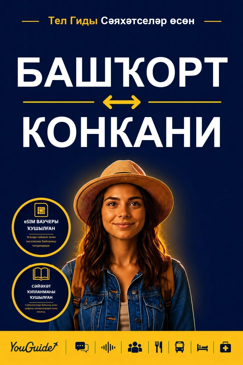Portada: The Language Guide for Travelers - Bashkir to Konkani