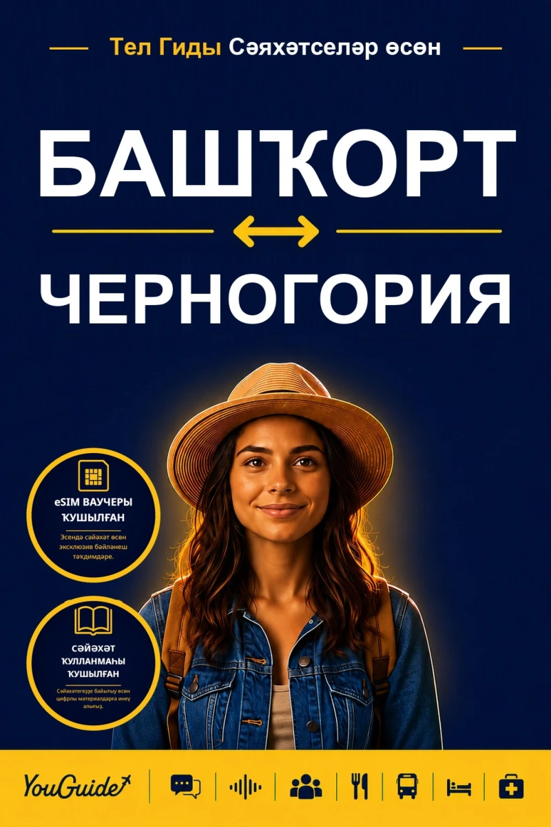 Portada: The Language Guide for Travelers - Bashkir to Montenegrin