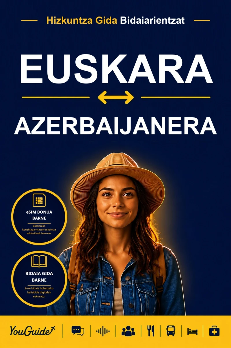 Portada: The Language Guide for Travelers - Basque to Azerbaijani