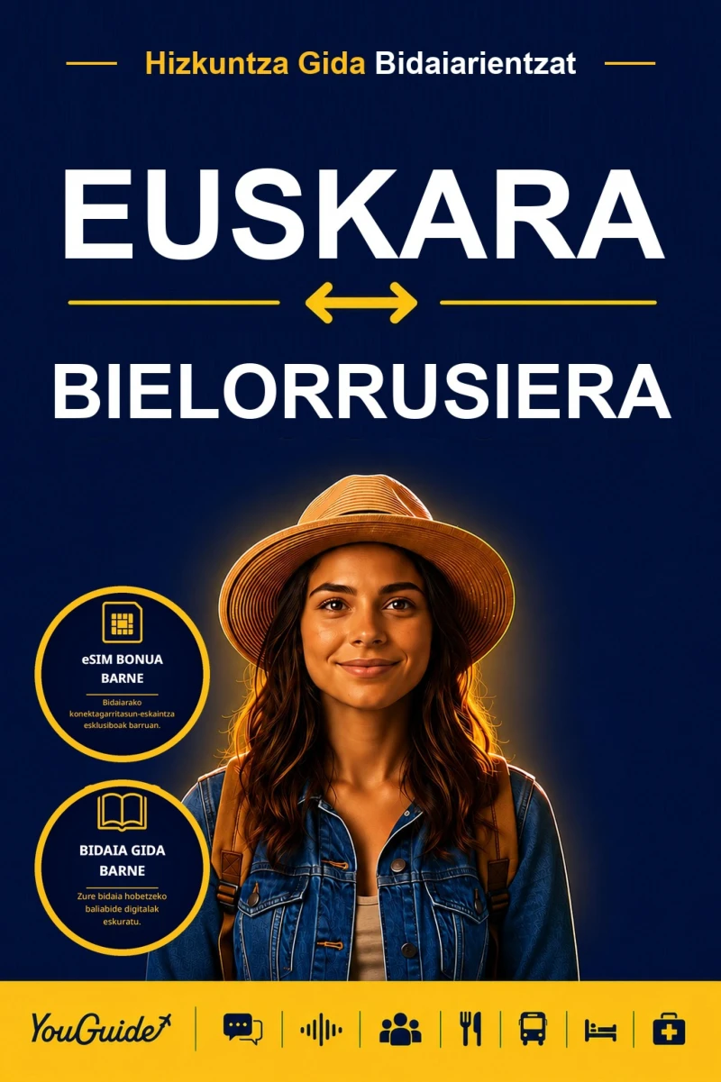 Portada: The Language Guide for Travelers - Basque to Belarusian