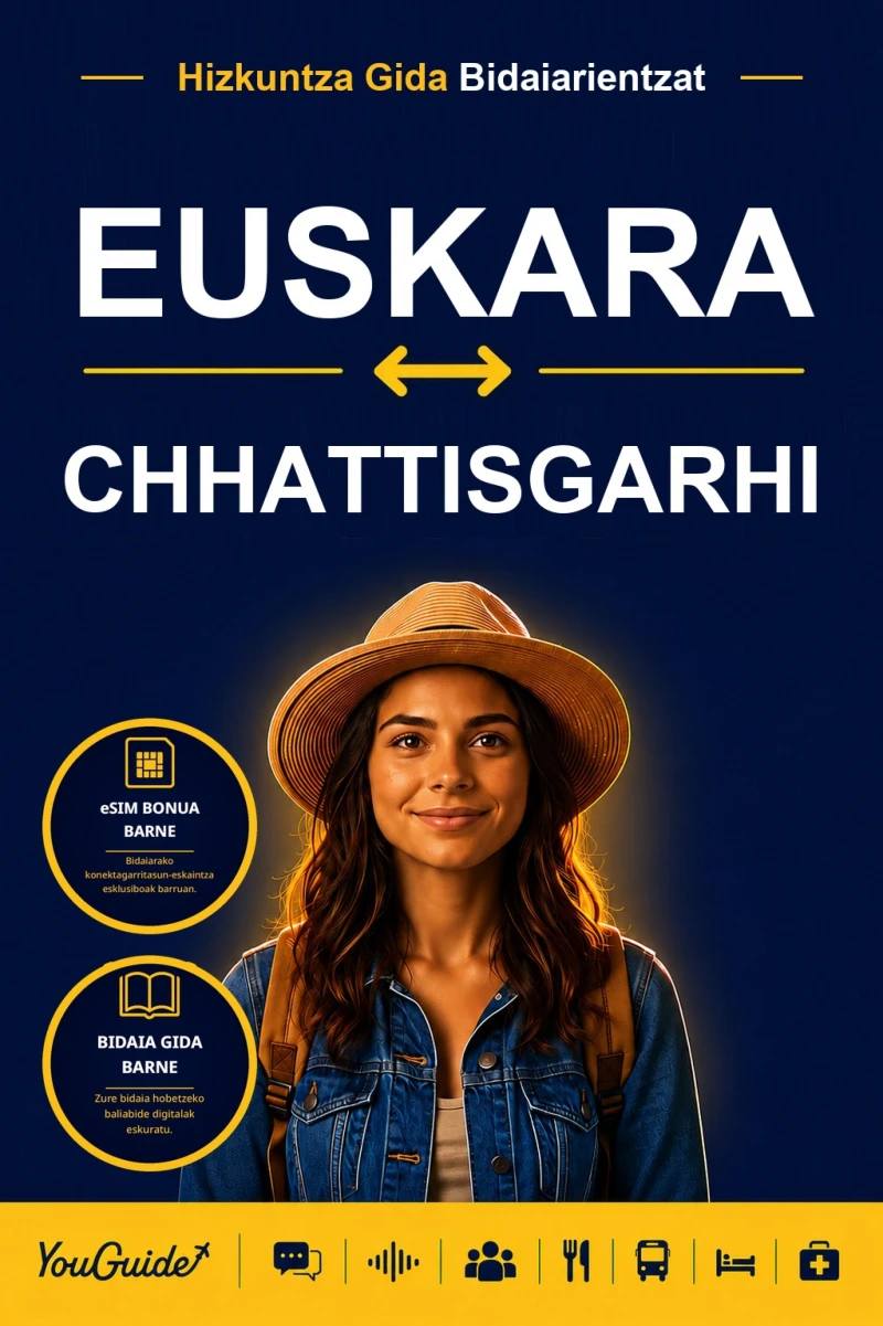 Portada: The Language Guide for Travelers - Basque to Chhattisgarhi
