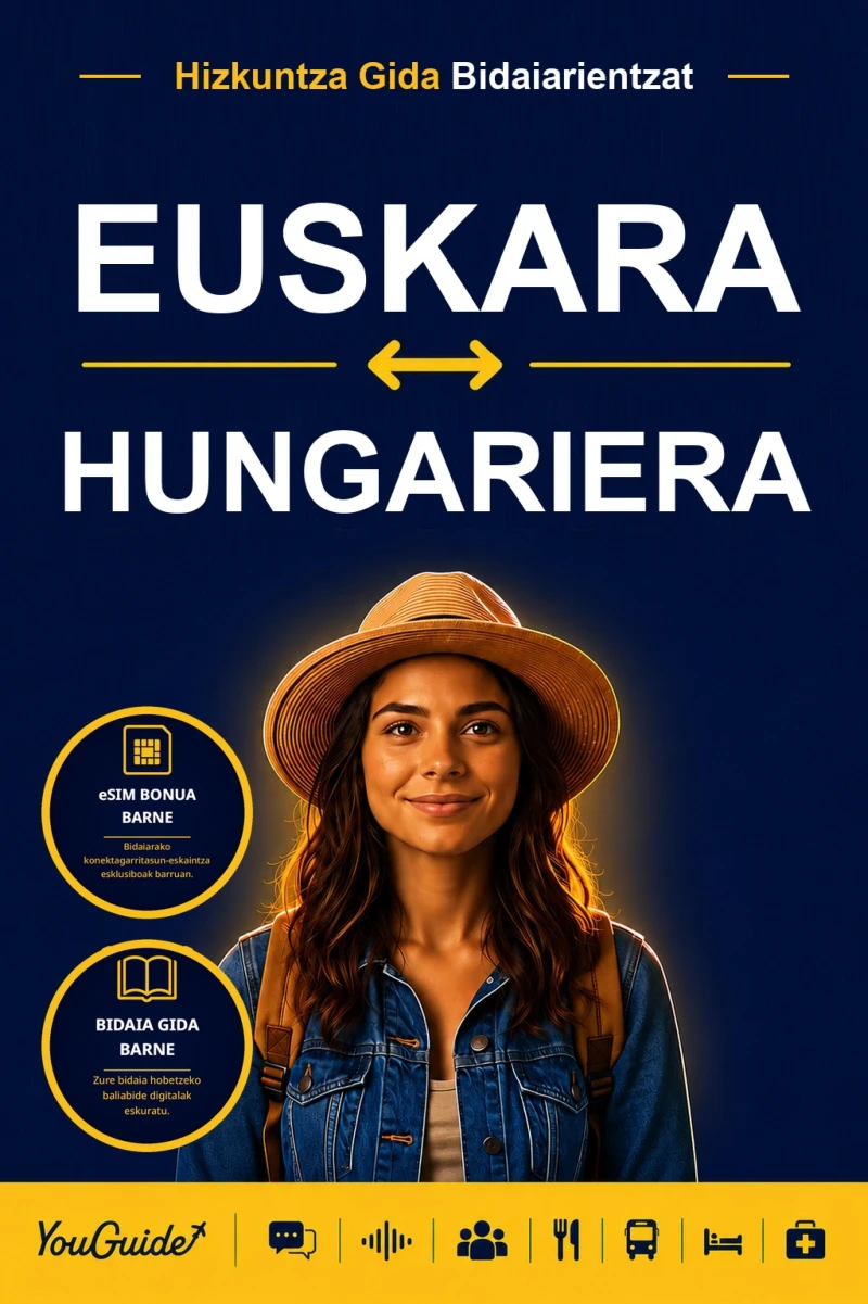 Portada: The Language Guide for Travelers - Basque to Hungarian