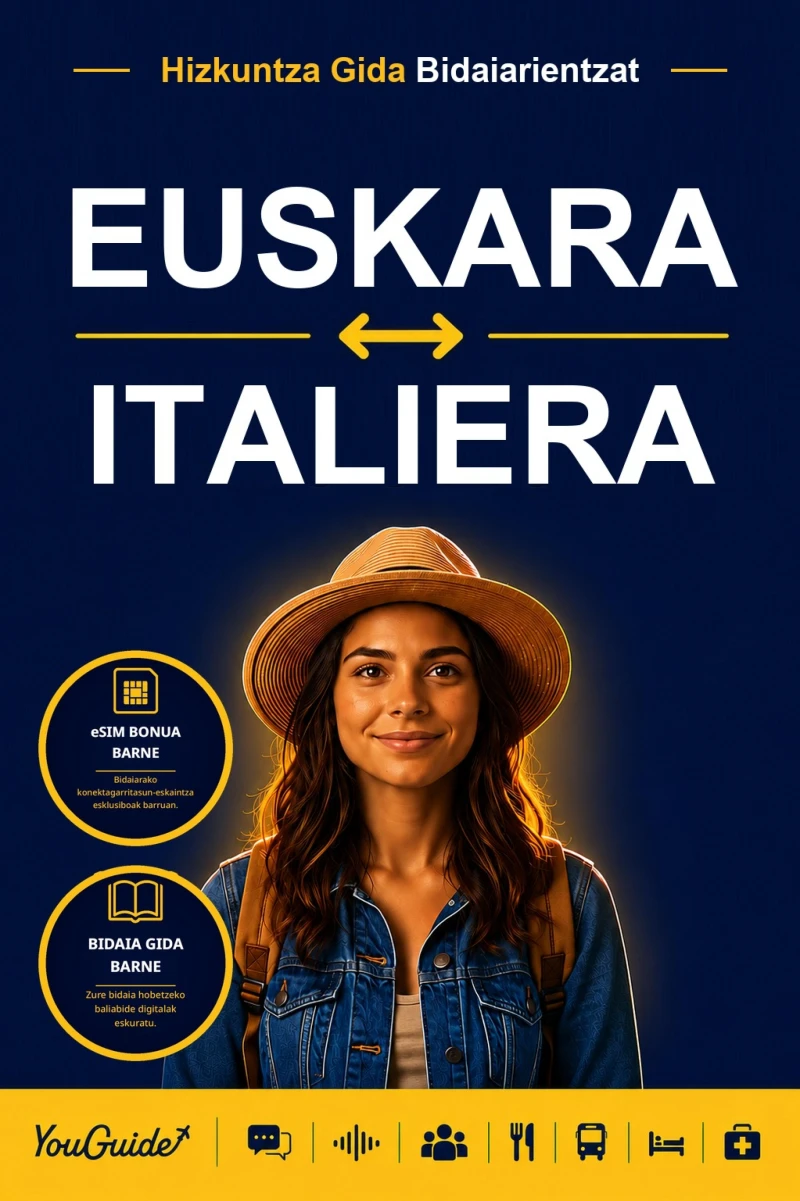 Portada: The Language Guide for Travelers - Basque to Italian