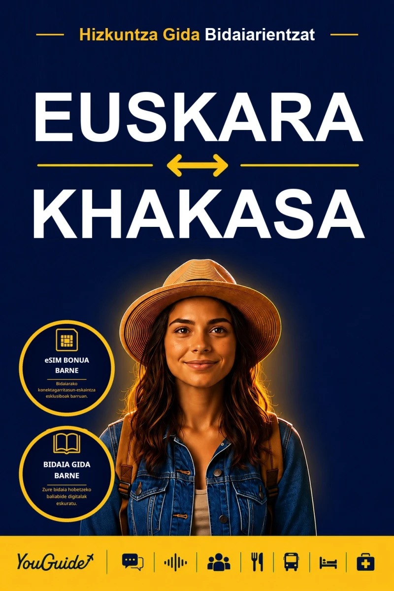 Portada: The Language Guide for Travelers - Basque to Khakas