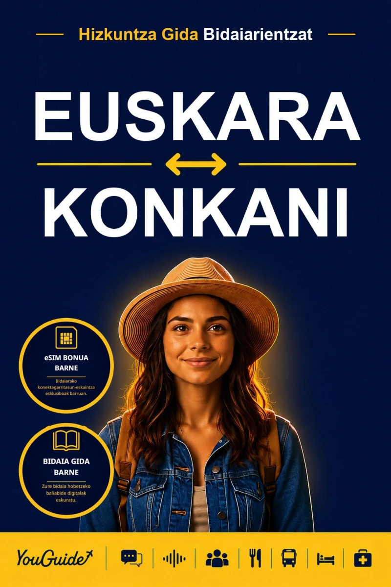 Portada: The Language Guide for Travelers - Basque to Konkani