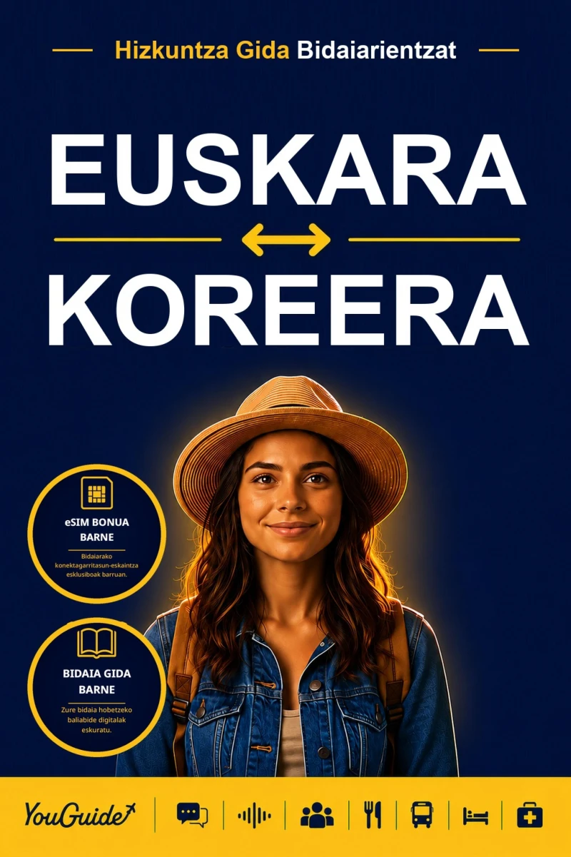 Portada: The Language Guide for Travelers - Basque to Korean