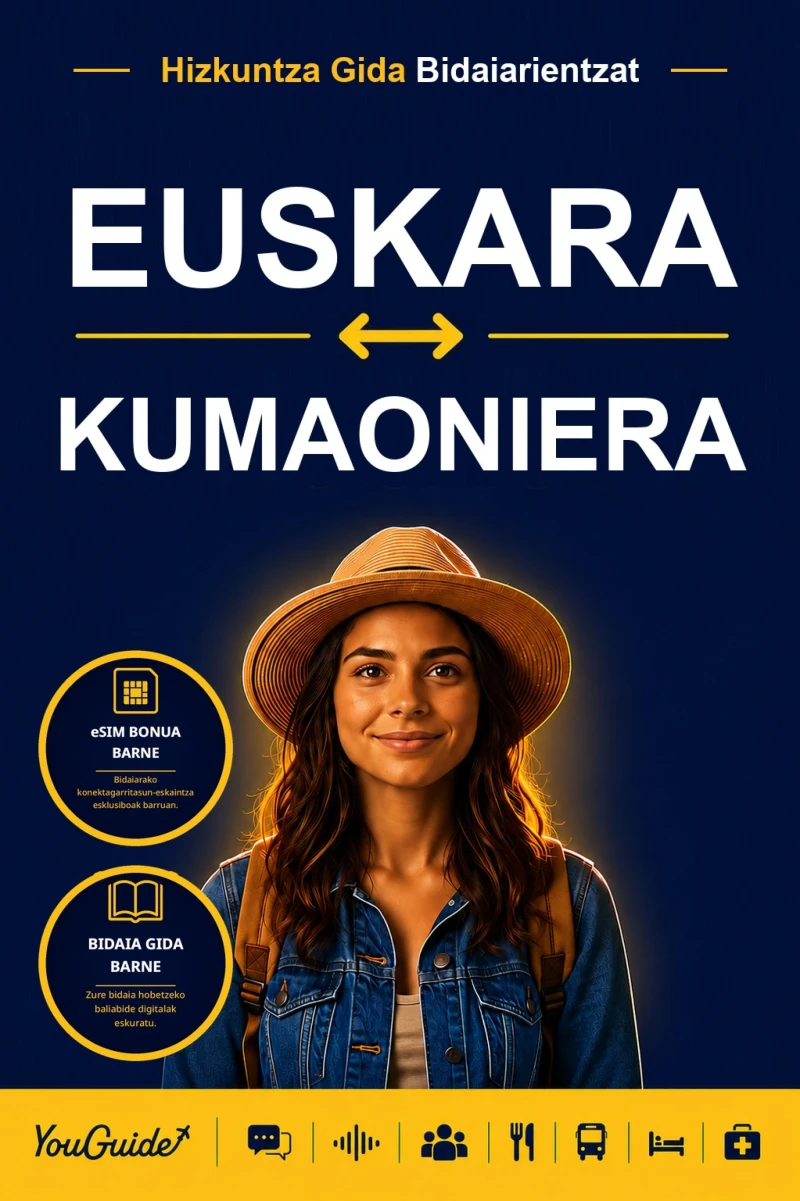 Portada: The Language Guide for Travelers - Basque to Kumaoni