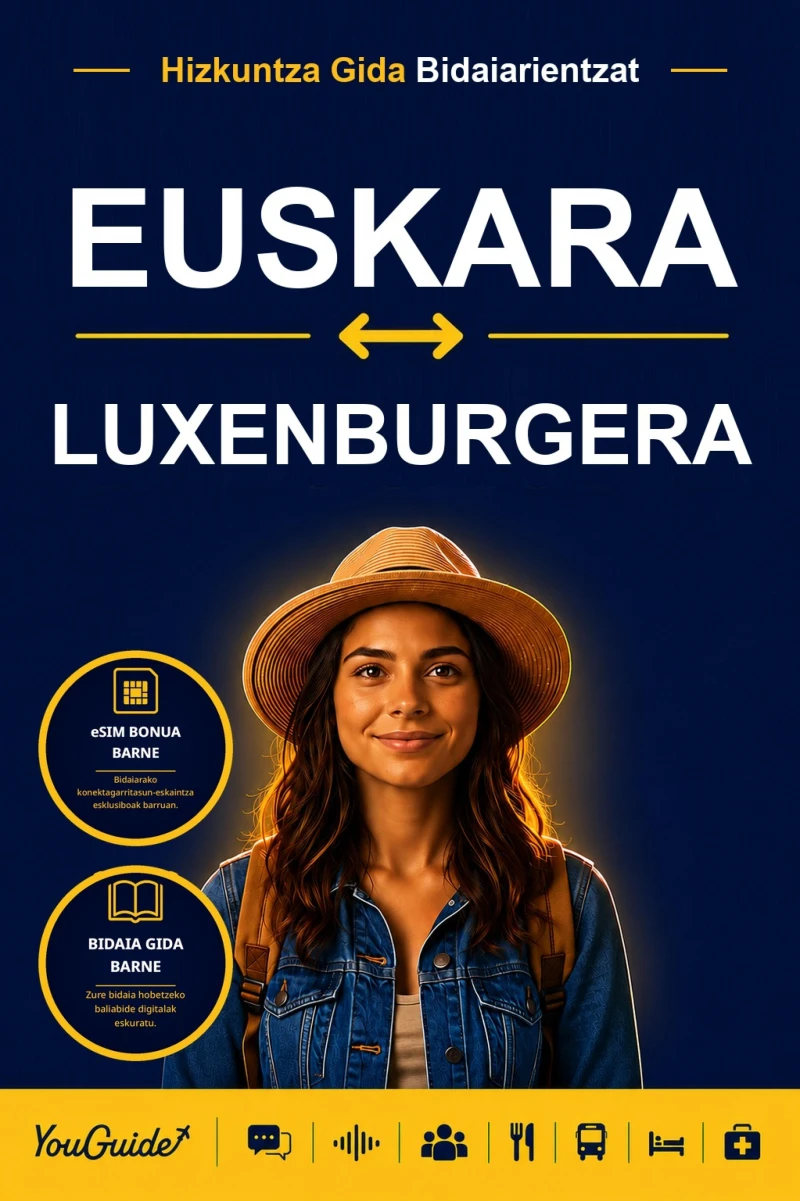 Portada: The Language Guide for Travelers - Basque to Luxembourgish