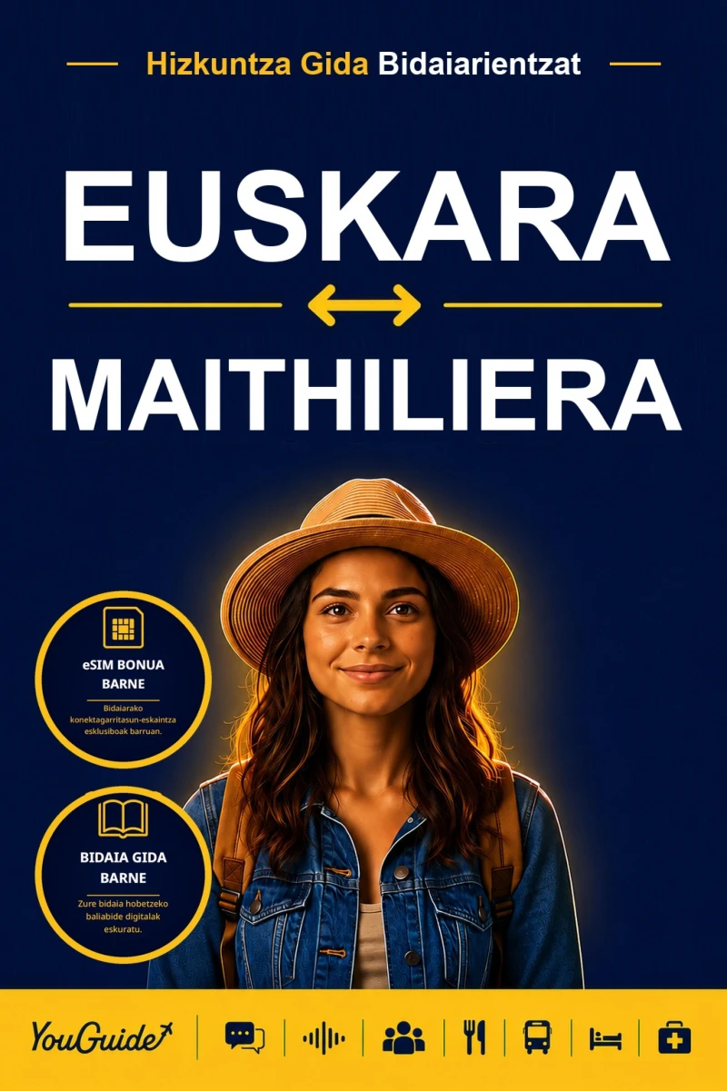 Portada: The Language Guide for Travelers - Basque to Maithili