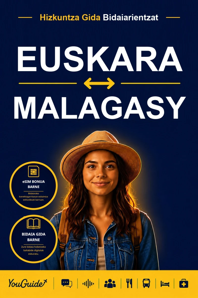 Portada: The Language Guide for Travelers - Basque to Malagasy