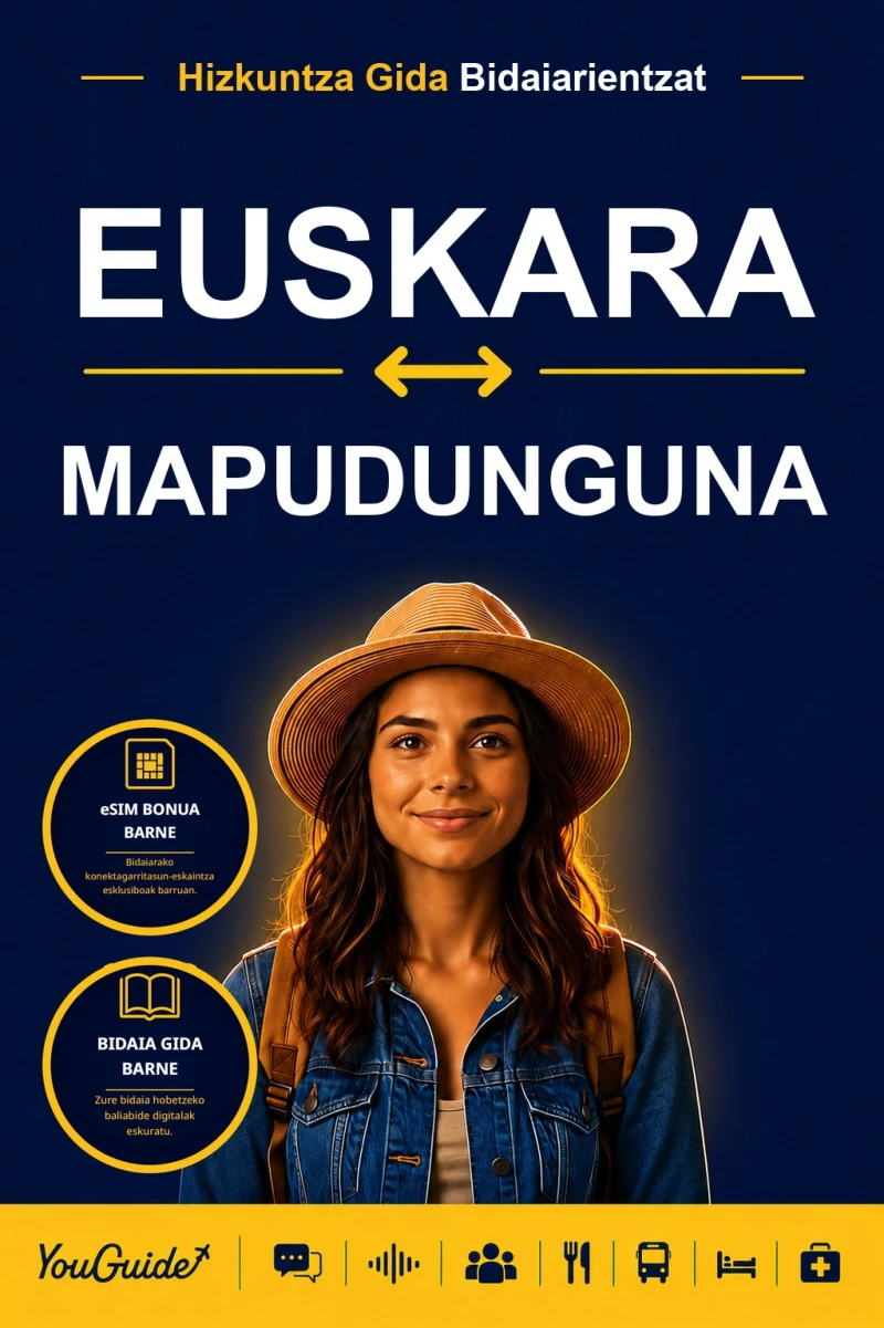 Portada: The Language Guide for Travelers - Basque to Mapudungun