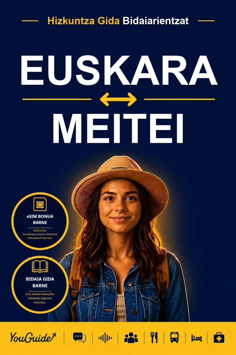 Portada: The Language Guide for Travelers - Basque to Meitei