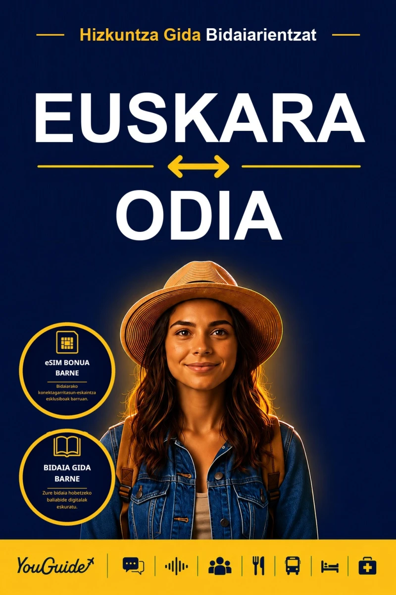 Portada: The Language Guide for Travelers - Basque to Odia