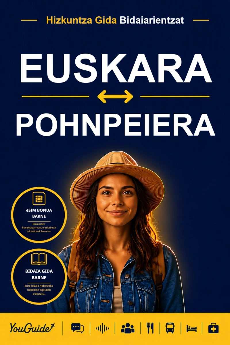 Portada: The Language Guide for Travelers - Basque to Pohnpeian