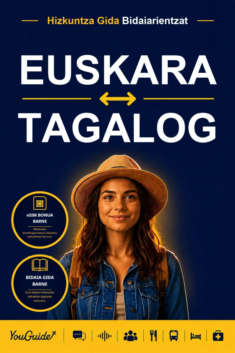 Portada: The Language Guide for Travelers - Basque to Tagalog