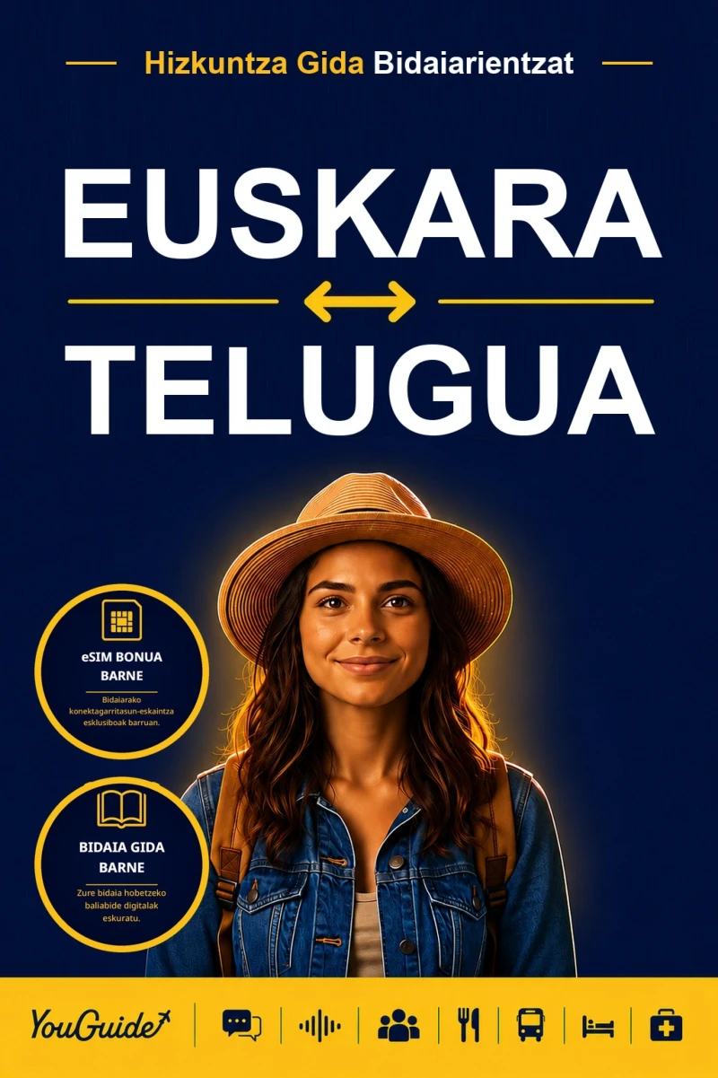 Portada: The Language Guide for Travelers - Basque to Telugu