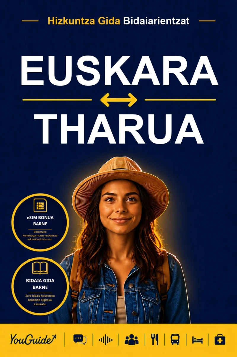 Portada: The Language Guide for Travelers - Basque to Tharu