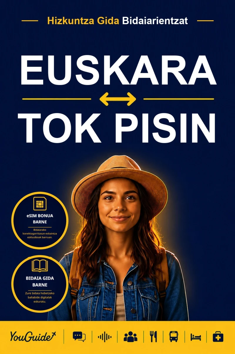 Portada: The Language Guide for Travelers - Basque to Tok Pisin