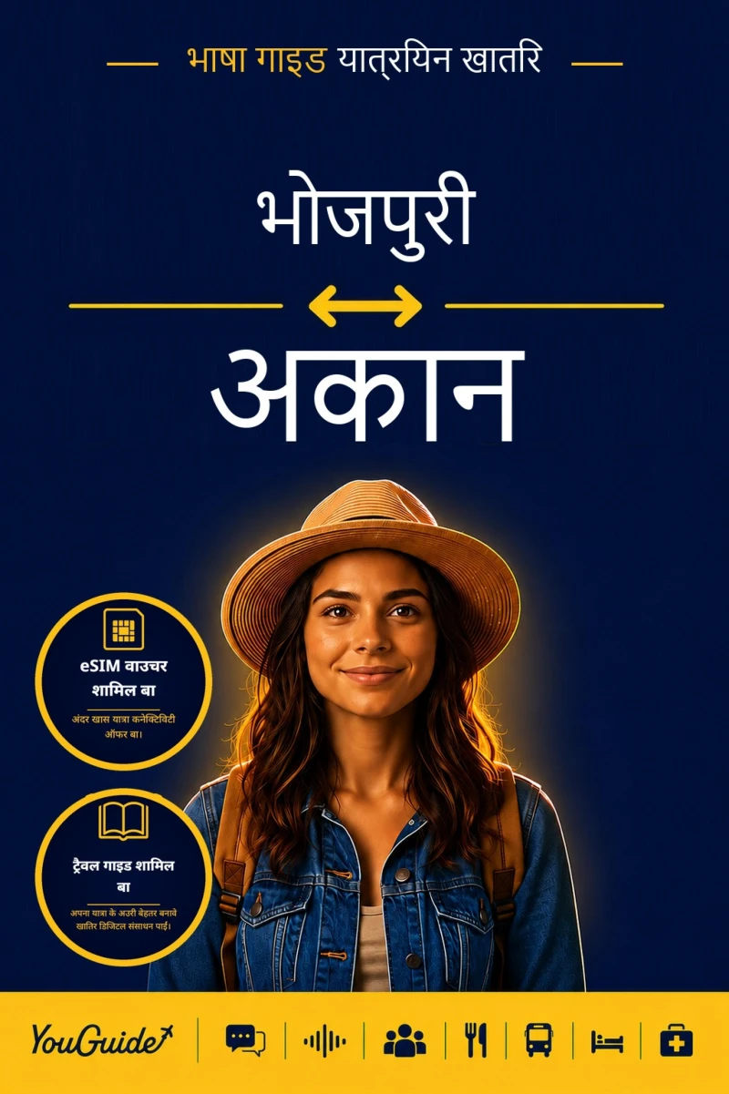 Portada: The Language Guide for Travelers - Bhojpuri to Akan