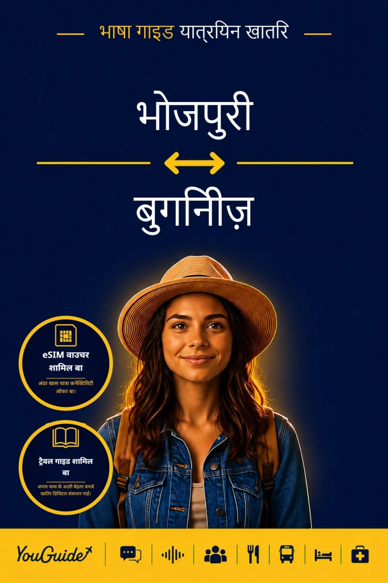 Portada: The Language Guide for Travelers - Bhojpuri to Buginese