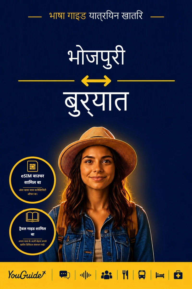 Portada: The Language Guide for Travelers - Bhojpuri to Buryat