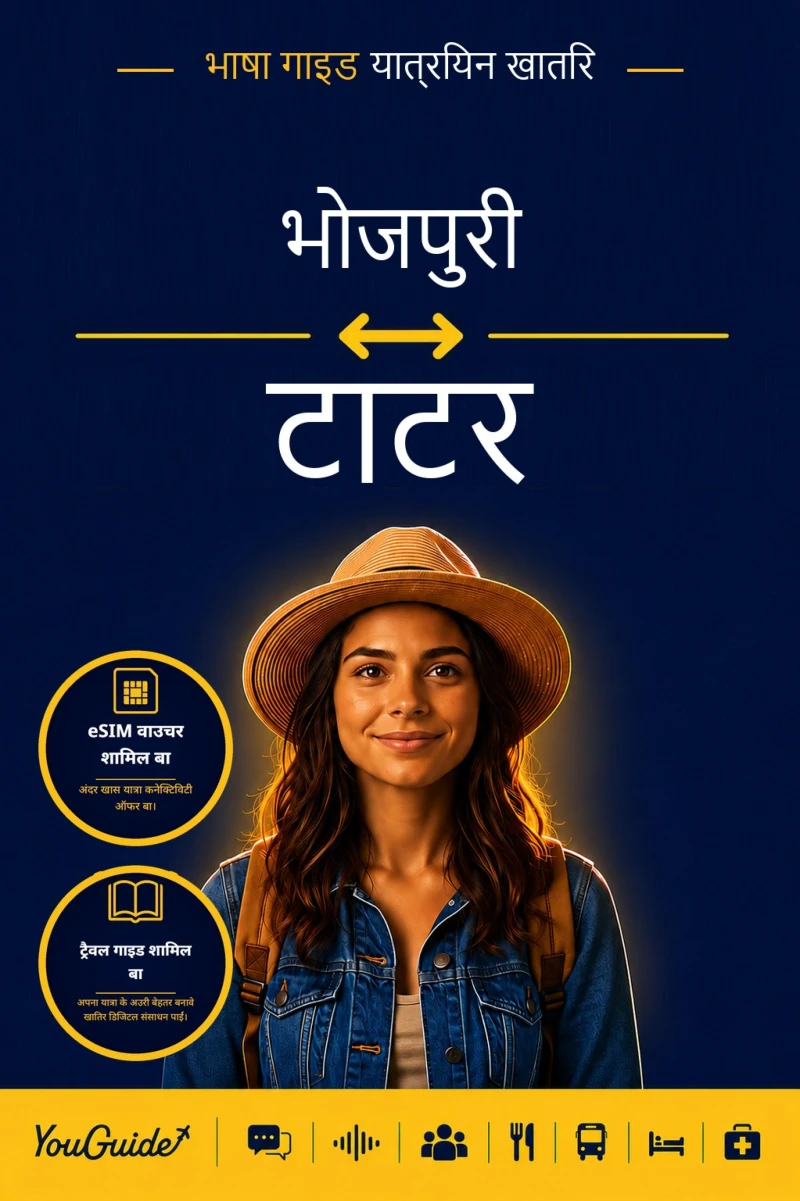 Portada: The Language Guide for Travelers - Bhojpuri to Tatar