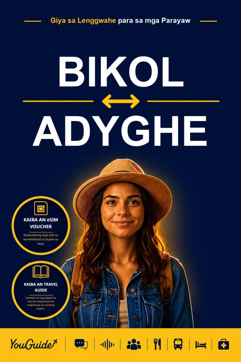 Portada: The Language Guide for Travelers - Bikol to Adyghe