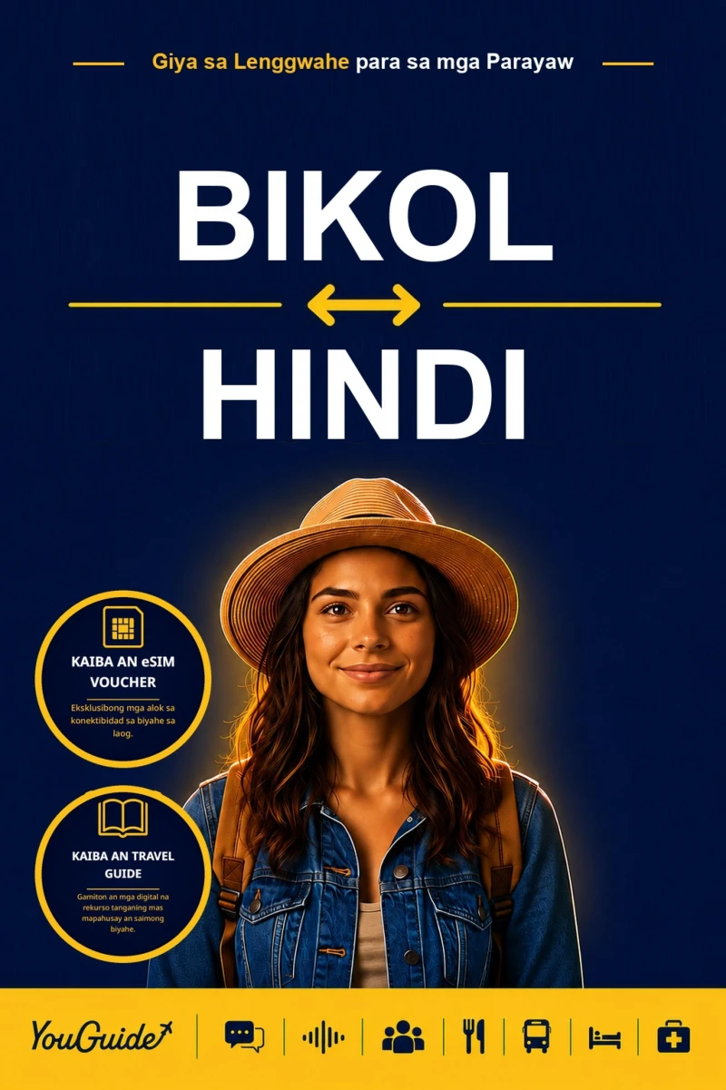 Portada: The Language Guide for Travelers - Bikol to Hindi