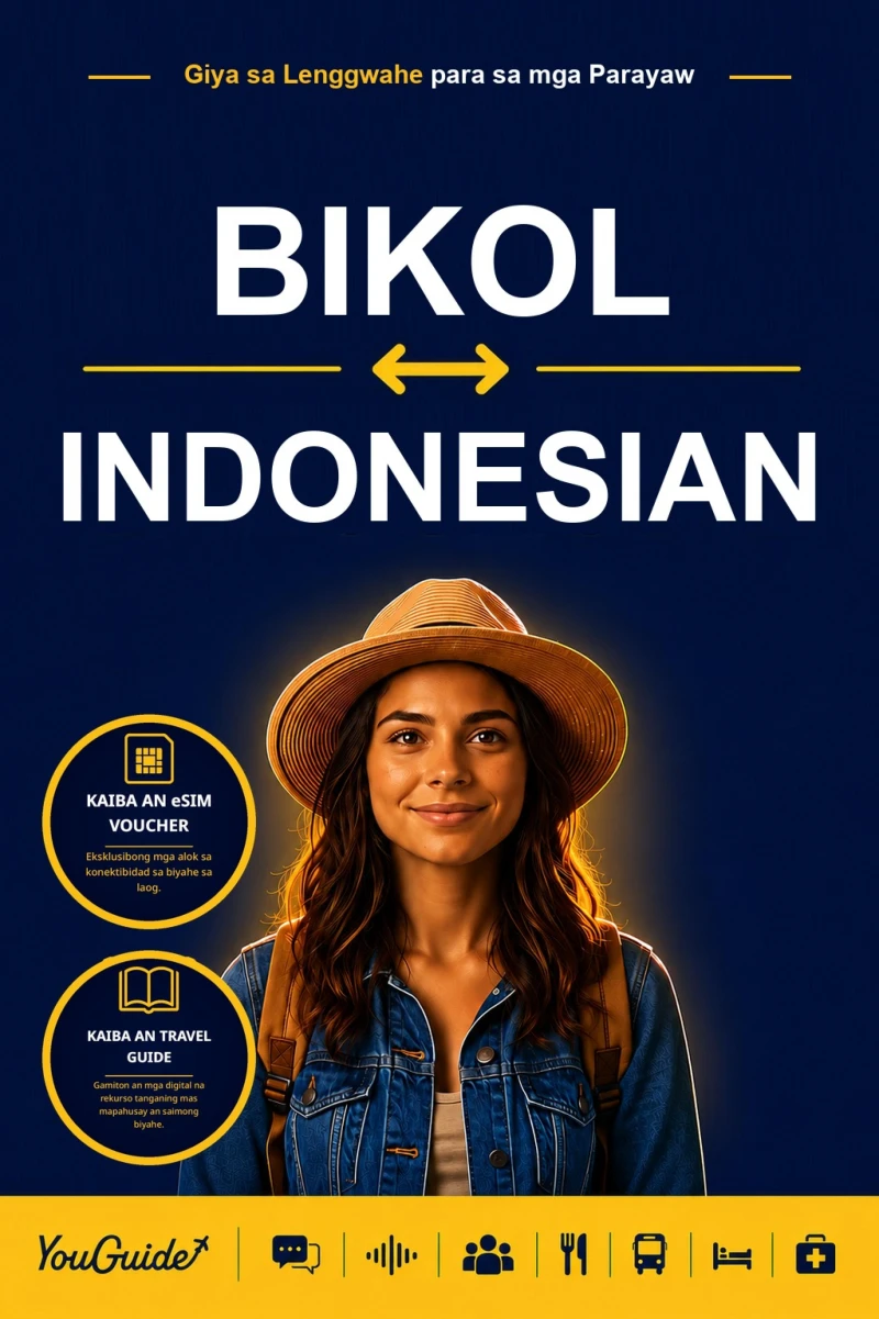 Portada: The Language Guide for Travelers - Bikol to Indonesian