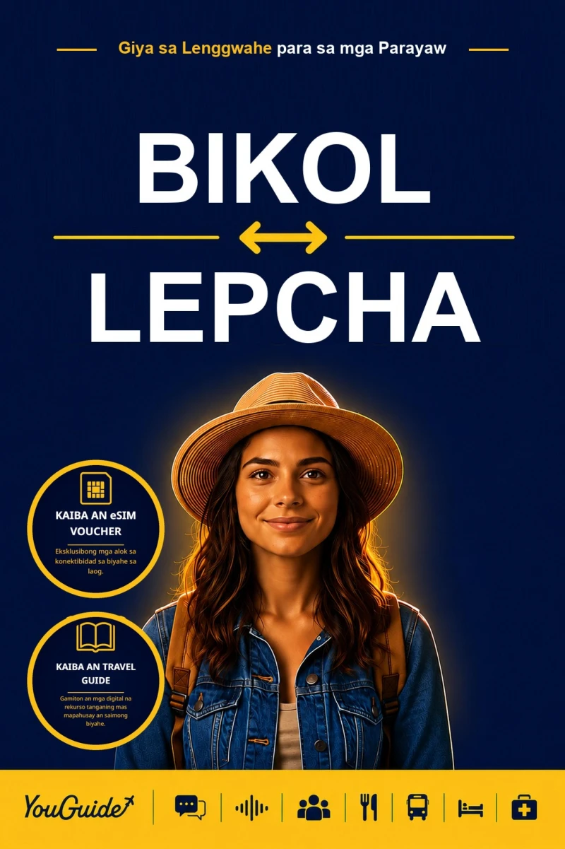 Portada: The Language Guide for Travelers - Bikol to Lepcha