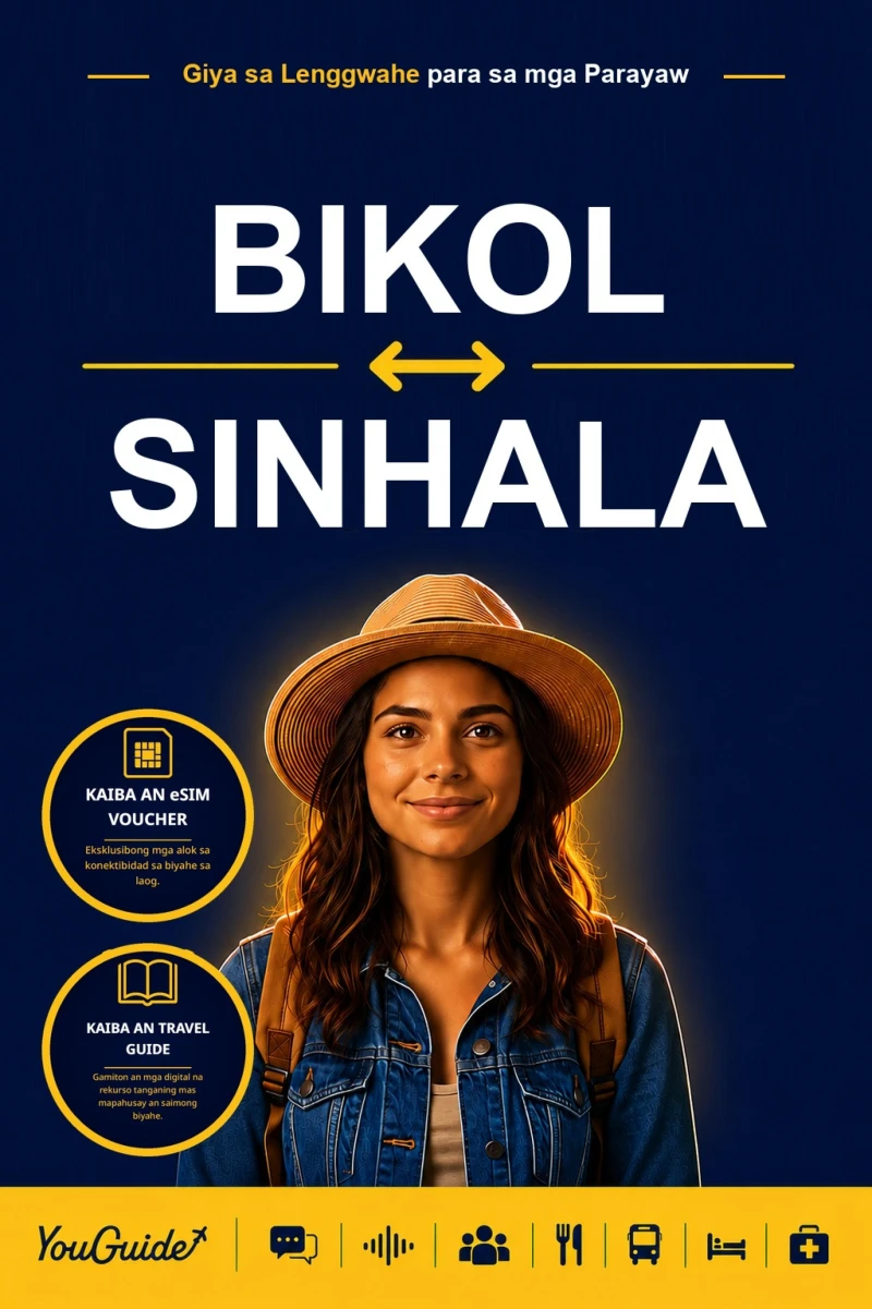 Portada: The Language Guide for Travelers - Bikol to Sinhala