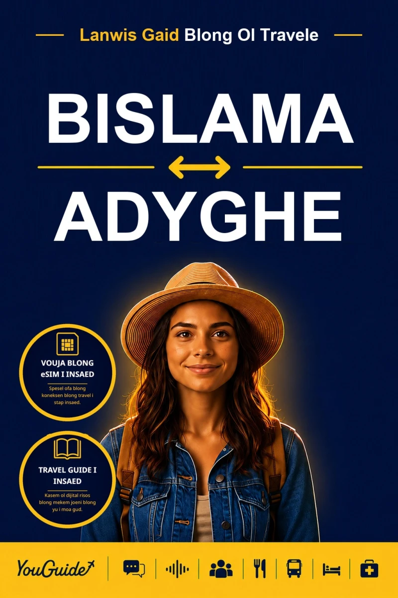 Portada: The Language Guide for Travelers - Bislama to Adyghe