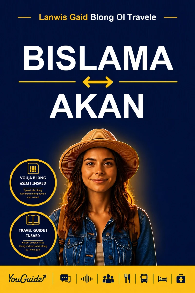 Portada: The Language Guide for Travelers - Bislama to Akan